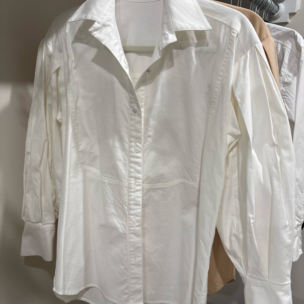 Women's White Button Down Shirt